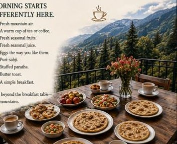 Breakfast on the balcony