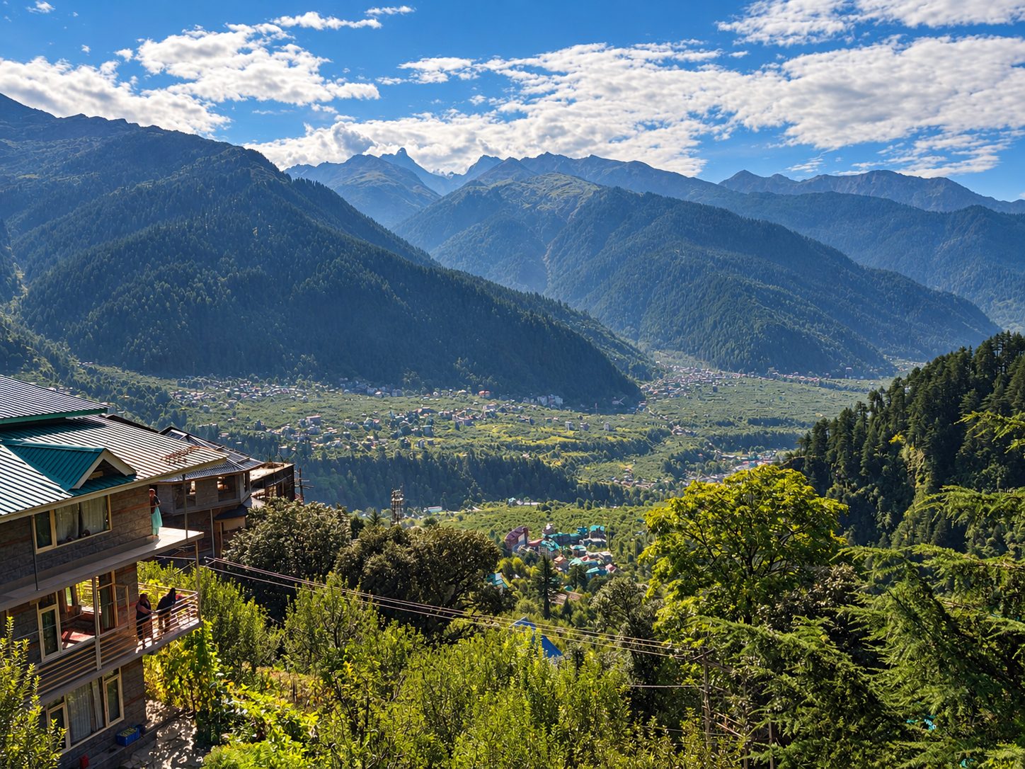 Mountain and valley view from Kanyal Heights